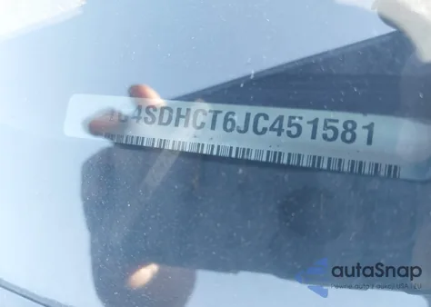 2018 Dodge Durango R/T Rwd из США, поврежденный, VIN 1C4SDHCT6JC451581